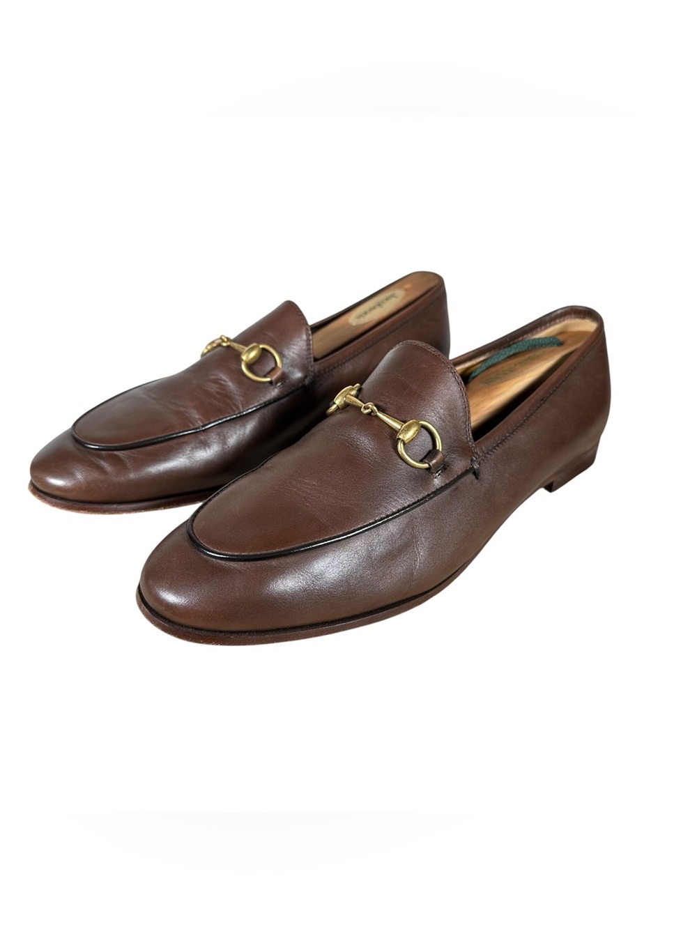 GUCCI Jordaan Horsebit loafer in dark brown leather - Picture 4 of 11